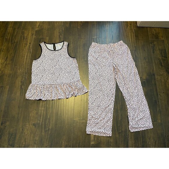 kate spade Other - Kate Spade New York Womens M Pajama Set Polka Dot Sleeveless Top & Pants Artsy